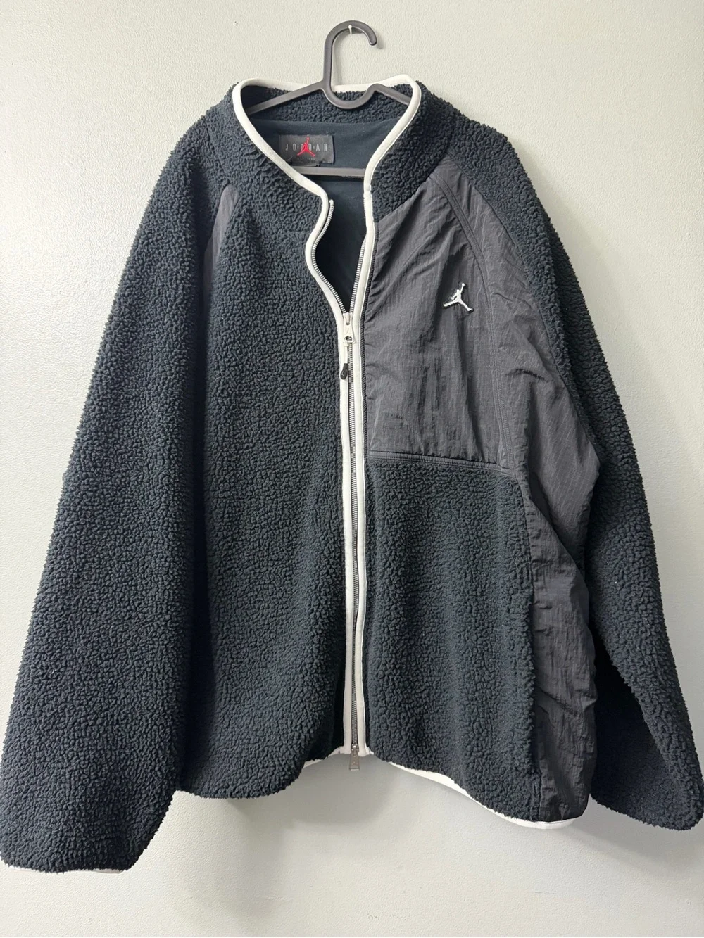 Air Jordan Essentials Full-Zip Winter Fleece Jacket Black Men's 2XL